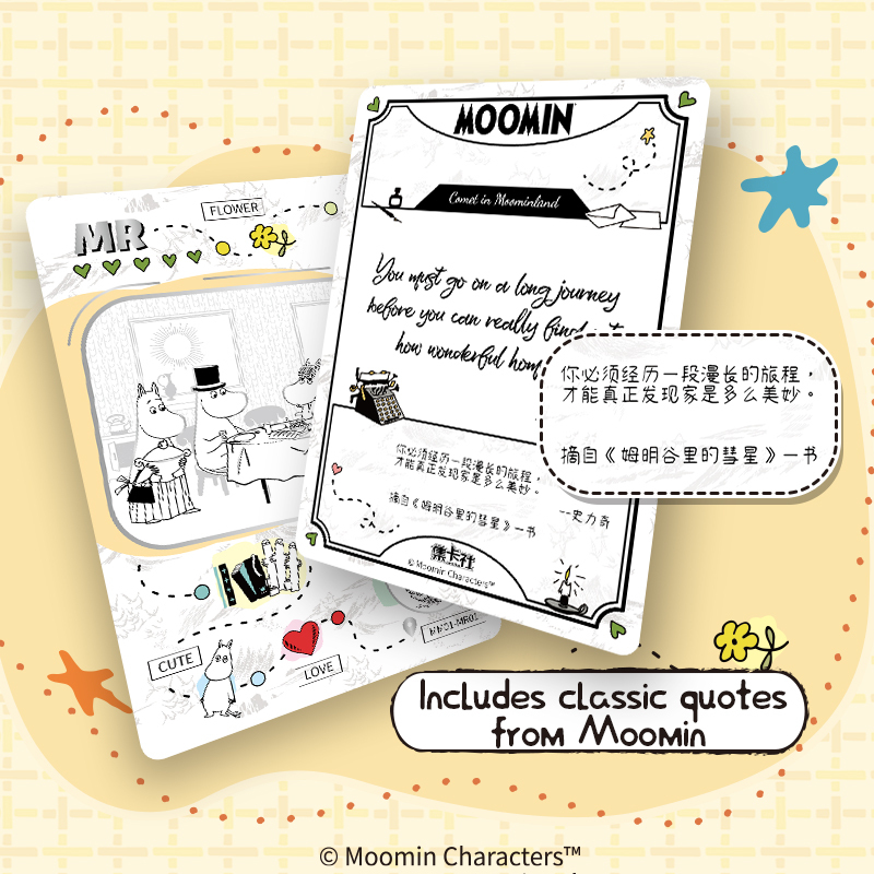 10 Packs CARDFUN Moomin Cards Booster Box Official Anime TCG CCG Collectable Playing Trading Card Pack