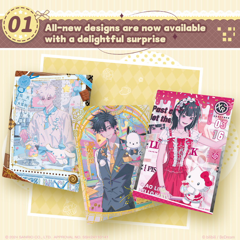 Link Click x Sanrio Characters Desert-Time Series 1Box/10Packs collectible ticket cards CCG TCG