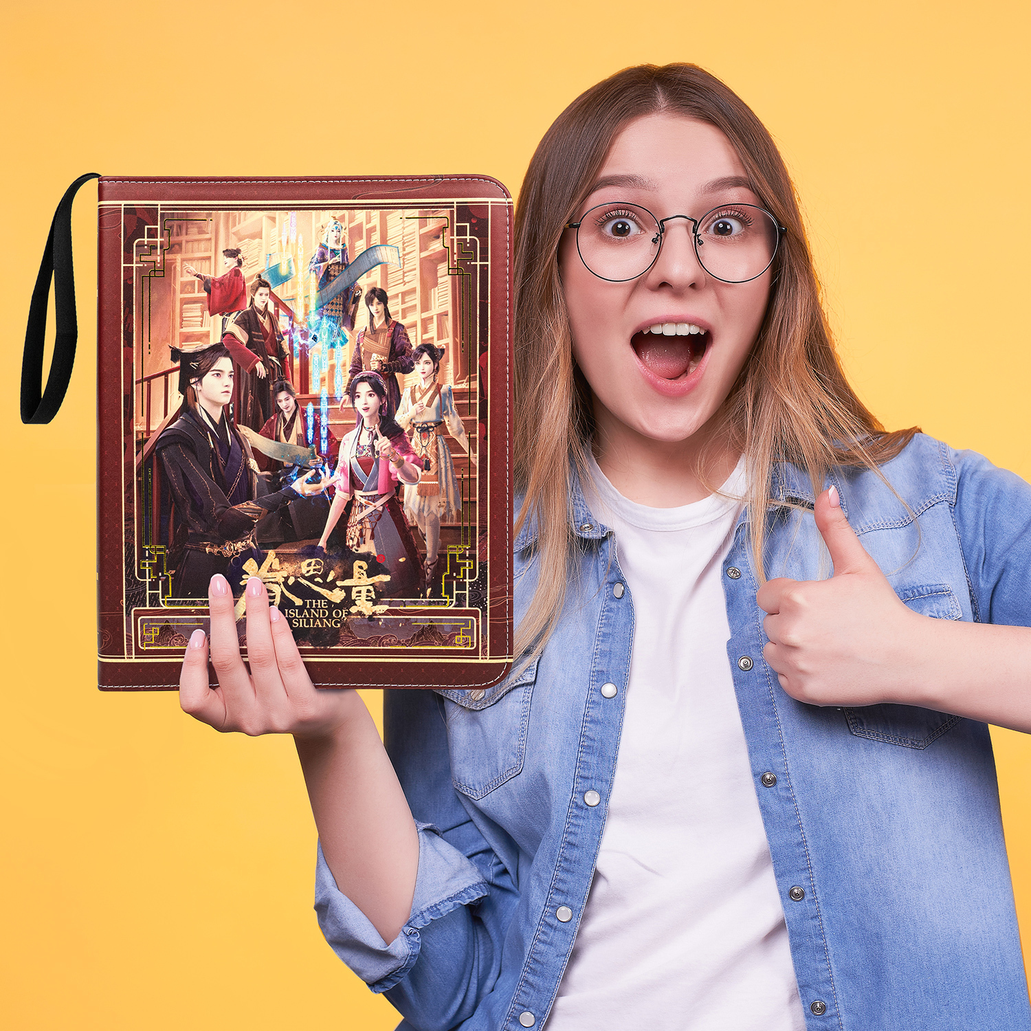 CARDFUN The Island of Siliang Collector Card Album 9 Pocket TCG Trading Card Binder PU Leather 360 Pocket Card with Sleeves
