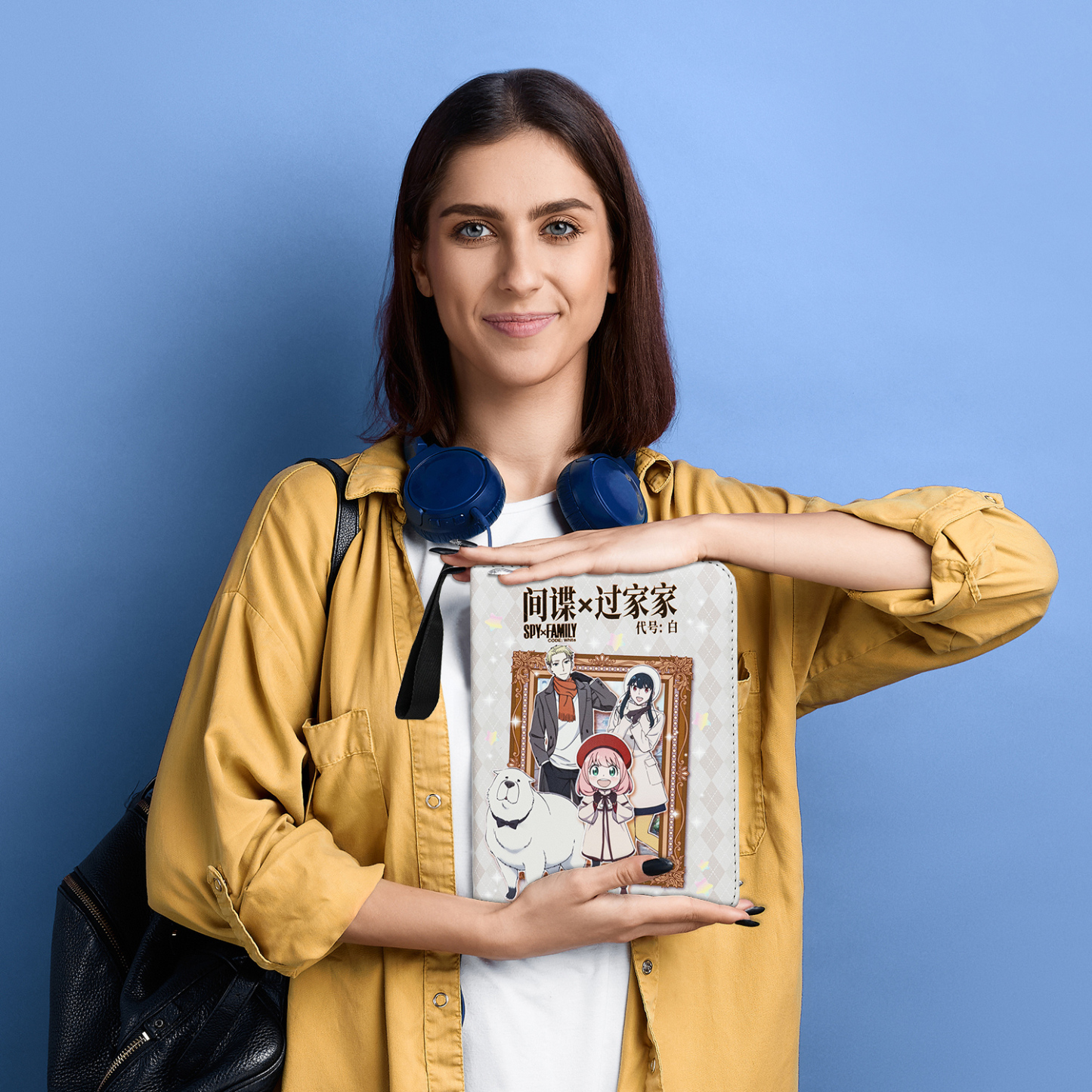 Card Fun 4 Pocket SPY x FAMILY CODE: White Binder, Zipper Binder for Cards Collection, 160 Cards PU Leather Albums with Sleeves