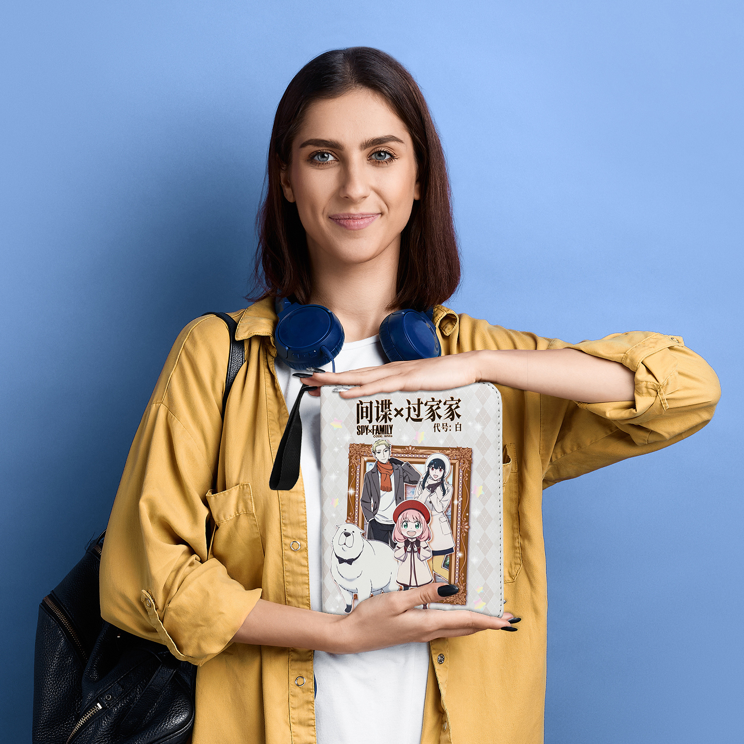 Card Fun 4 Pocket SPY x FAMILY CODE: White Binder, Zipper Binder for Cards Collection, 160 Cards PU Leather Albums with Sleeves