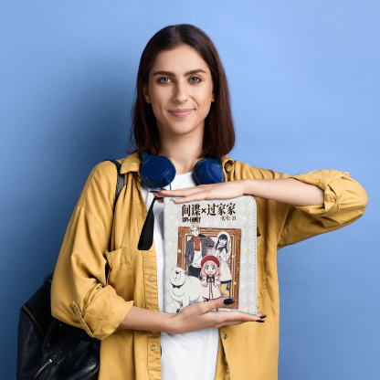 Card Fun 4 Pocket SPY x FAMILY CODE: White Binder, Zipper Binder for Cards Collection, 160 Cards PU Leather Albums with Sleeves