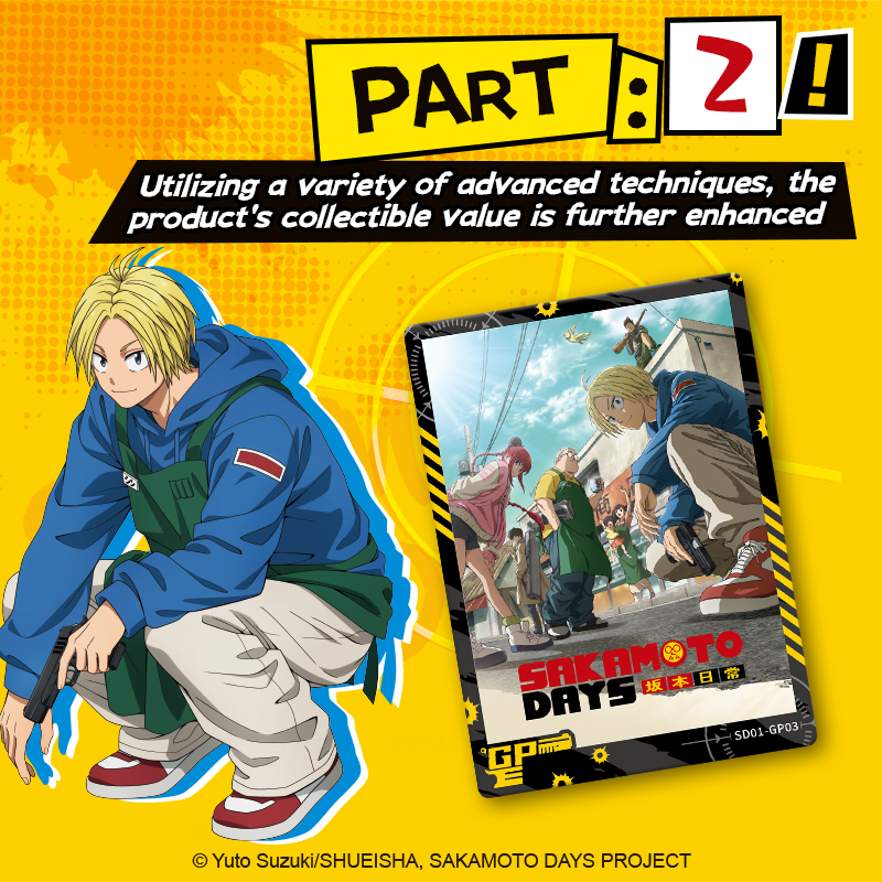 Cardfun Sakamoto Days TCG CCG Collectible Cards 1Box/16Packs premium c