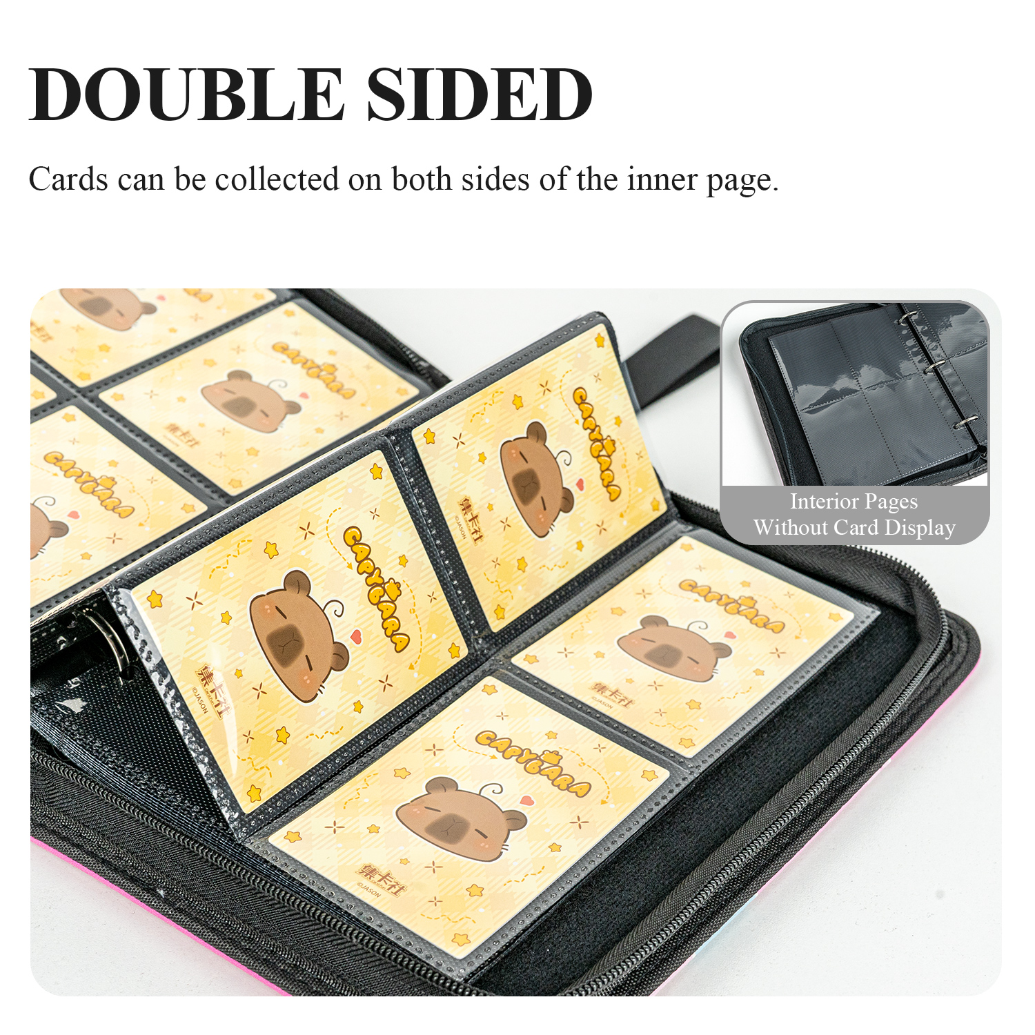 CARDFUN Divas hit the road Collector Card Album 4 Pocket TCG Trading Card Binder PU Leather Cover 160 Pocket Card with Sleeves