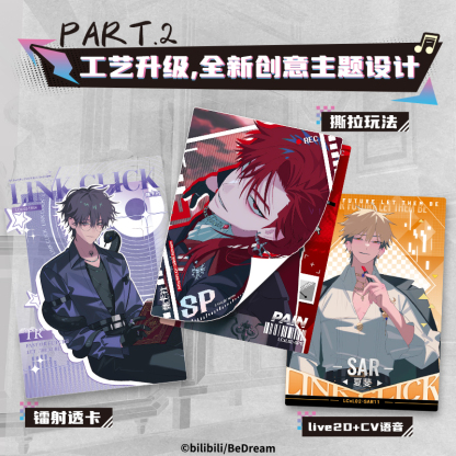 [Link Click] 16 Packs Collectible Trading Card M.O.D Music Live Official Anime TCG CCG Collection Card