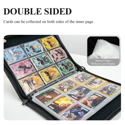 CardFun 9 Pocket Demon Slayer Mugen Train TCG Binder, 360 Double Sided Pocket Card Holder Album with 20 Removable Sleeves, Card Folder Card Album
