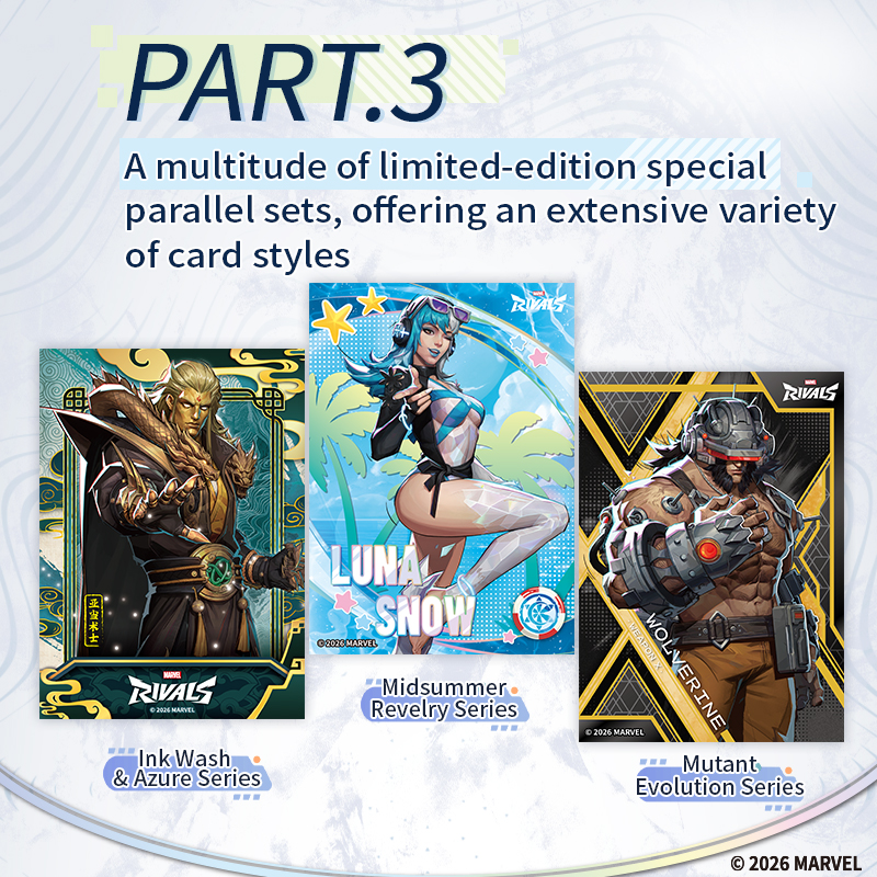 Free Shipping】CARDFUN Marvel RIVALS ETERNAL GLORY TRADING CARDS