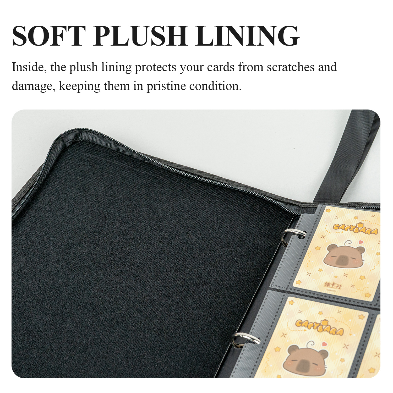 CARDFUN Disney Princess Card Purple Album 9 Pocket Card Binder with Sleeves 360 Double Sided Pocket PU Leather Cover