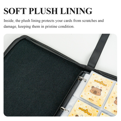 CARDFUN The Classic of Mountains and Rivers Collector Card Album 9 Pocket Trading Card Binder PU Leather Cover 360 Pocket Card