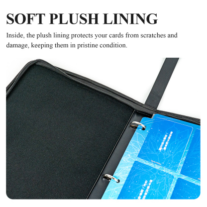 CARDFUN The Island of Siliang Collector Card Album 9 Pocket TCG Trading Card Binder PU Leather 360 Pocket Card with Sleeves