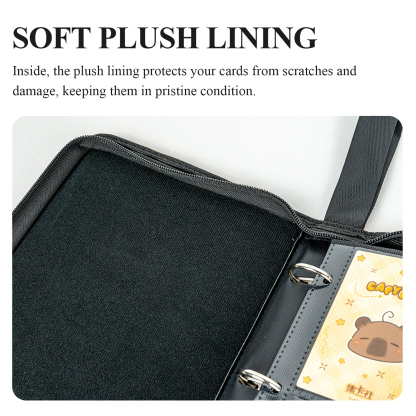 CARDFUN The Falling Merman Collector Card Album 4 Pocket TCG Trading Card Binder PU Leather Cover 160 Pocket Card with Sleeves