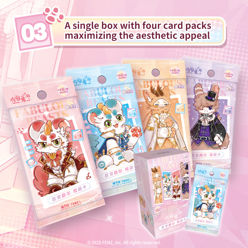 16 Packs CARDFUN Fabulous Beasts Miscellaneous Beauty 3RD Cards Official Anime TCG CCG Collectible Card Game Trading Cards Hobby Gifts Toys