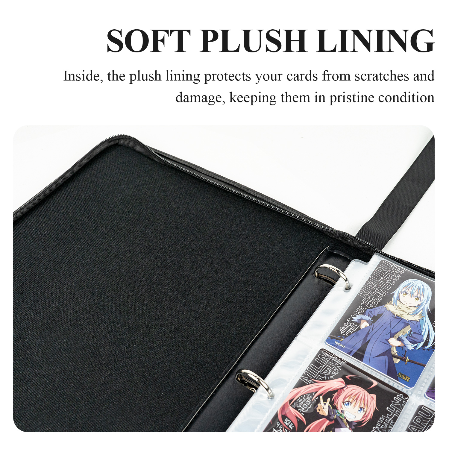 CardFun 9 Pocket That Time I Got Reincarnated as a Slime Card Binder, Trading Card Binder, 360 Cards PU Leather Albums, TCG Card Holder