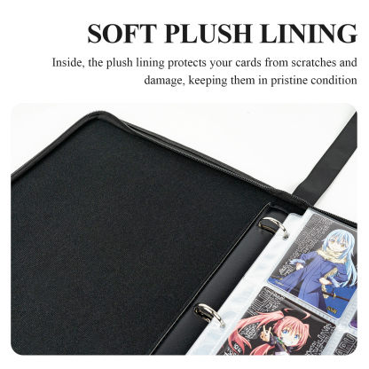 CardFun 9 Pocket That Time I Got Reincarnated as a Slime Card Binder, Trading Card Binder, 360 Cards PU Leather Albums, TCG Card Holder