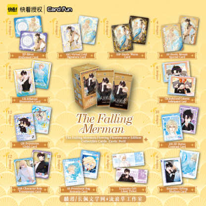 10 Packs CARDFUN The Falling Merman Cards Booster Packs – TCG CCG Collectable Playing Trading Card 2nd Version