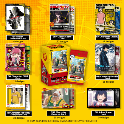 Cardfun Sakamoto Days TCG CCG Collectible Cards 1Box/16Packs premium collection