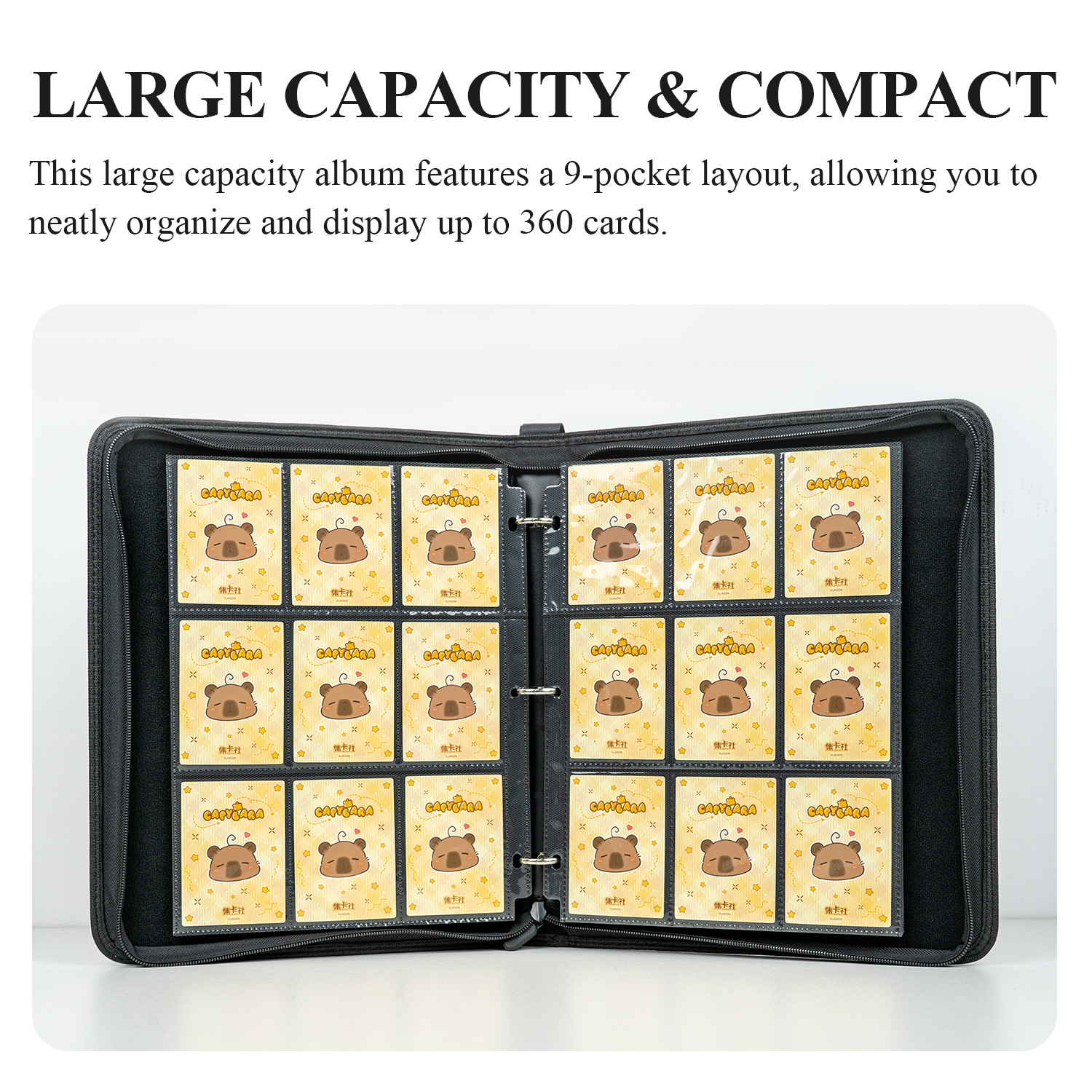 CARDFUN Starwar Collector Card Album 9 Pocket TCG Trading Card Binder Leather Cover Pocket Card Sleeves Anime Cartoon Vader