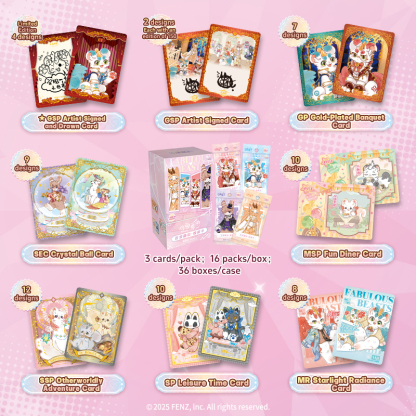 16 Packs CARDFUN Fabulous Beasts Miscellaneous Beauty 3RD Cards Official Anime TCG CCG Collectible Card Game Trading Cards Hobby Gifts Toys