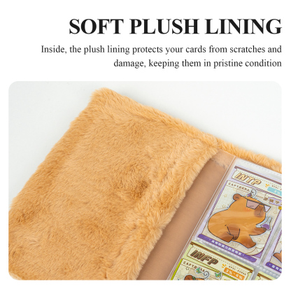 CardFun 4 Pocket Capybara-themed Card Binder, Trading Card Binder Clear Pockets Card Collection Binder, Collectible Card Albums