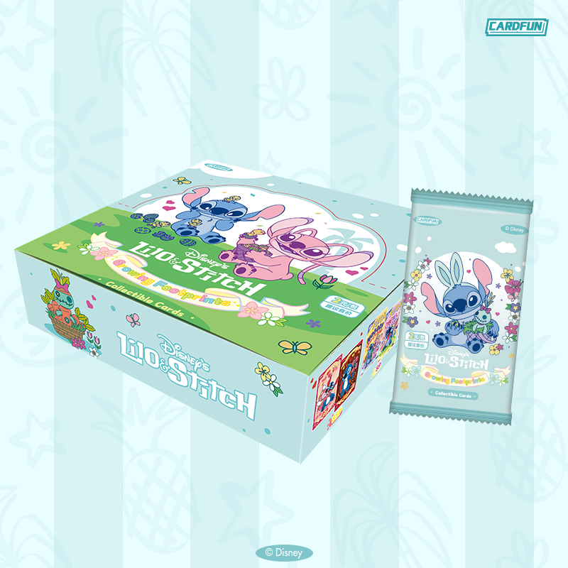 20 Packs CARDFUN Disney Lilo Stitch Collectable Card Anime Cards Trading Cards Stitch Game Collection Cards Blind Box Gifts