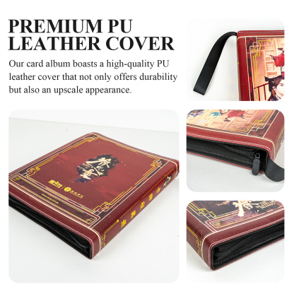CARDFUN The Island of Siliang Collector Card Album 9 Pocket TCG Trading Card Binder PU Leather 360 Pocket Card with Sleeves
