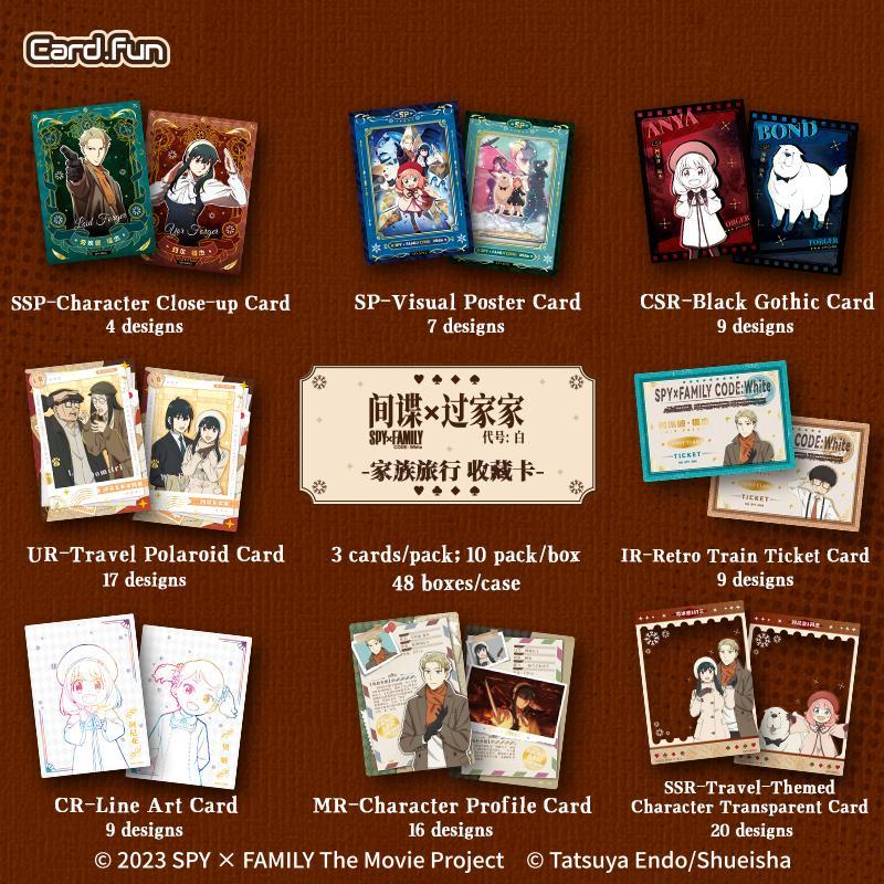 20 Packs CARDFUN SPYxFAMILY CODE White Cards TCG CCG Collectible Card Game Trading Cards Hobby Gifts Toys