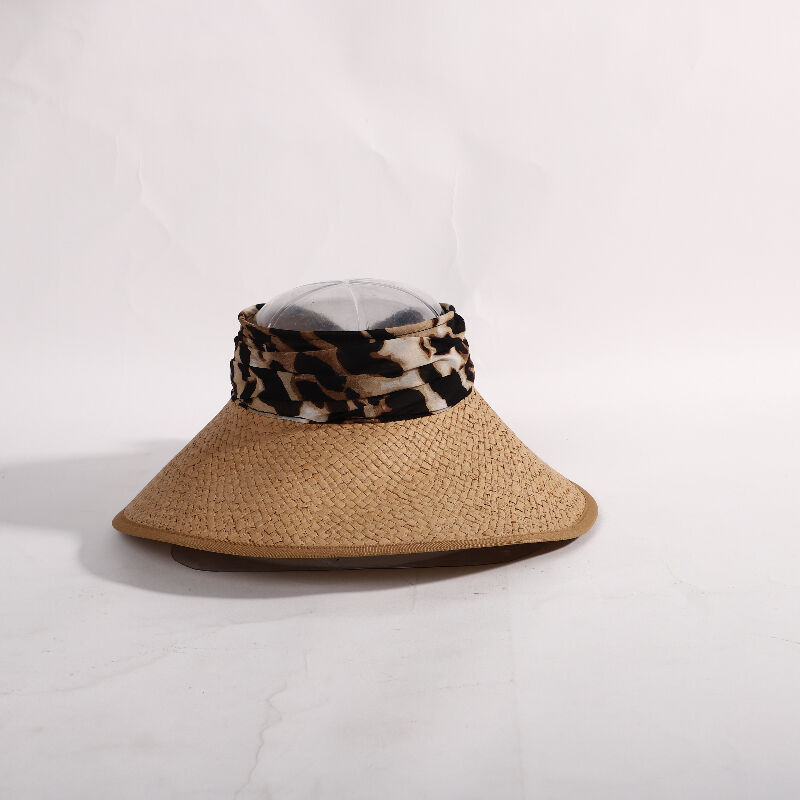 High quality beach chillout handmade wide brim oversized visor sun hats for women summer