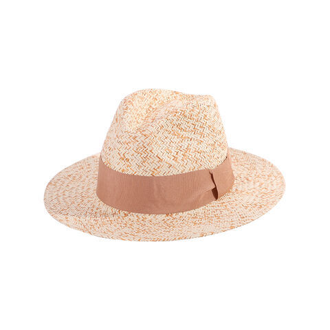 Hot sale summer oversize wide brim chillout vented panama straw boater hat for men