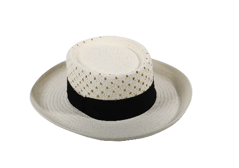 Foldable wide brim casual breathable fashion style beach summer straw hat outdoor for men
