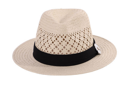 Beach oversized breathable panama outdoor visor hat summer sun men's straw hats