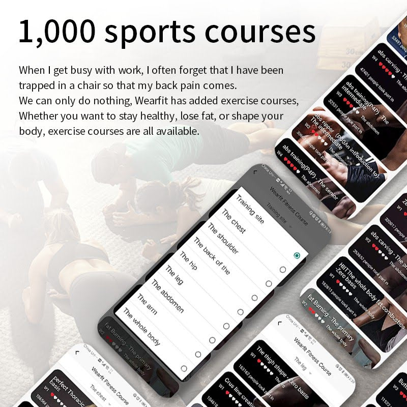 Wearfit HW18 Smart Watch 1.6 HD Full Screen Bluetooth Call Sport Fitness Smartwatch