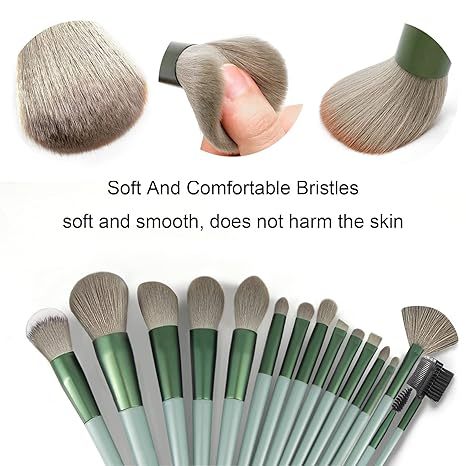Makeup Brushes 22 Pcs Makeup Kit,Foundation Brush Eyeshadow Brush Make up Brushes Set (Green, 22 Piece Set Large)
