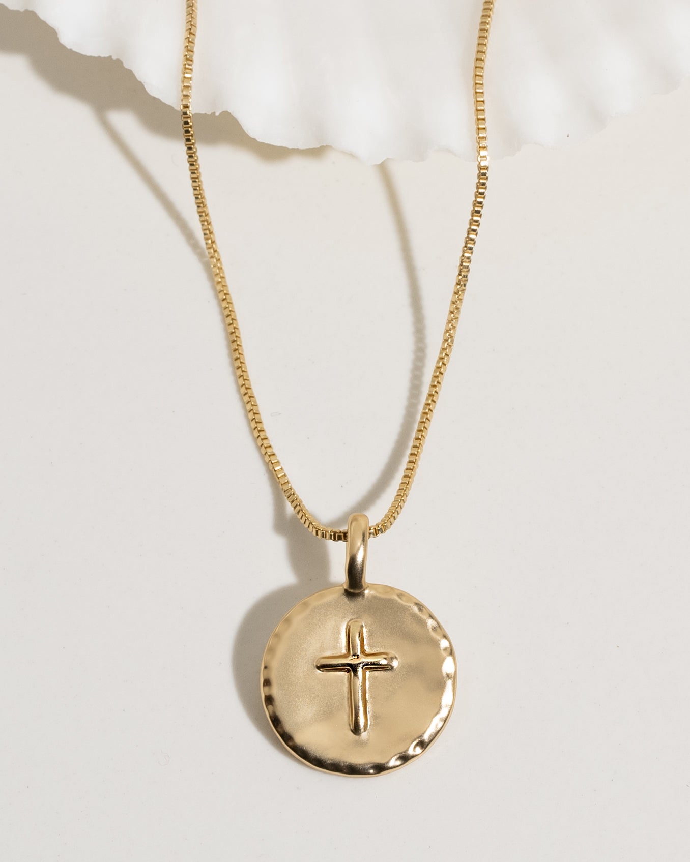 Cross Disc Necklace