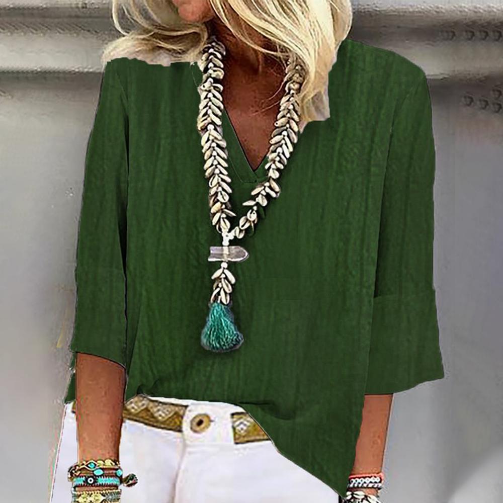 Fresh 3/4 Sleeve Plain Top