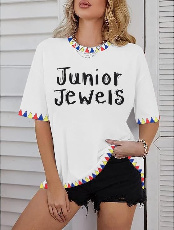 Junior Jewels Shirt Women Oversized Country Concert Tshirt Country Music Shirts Music Lovers Fans Gift Tops