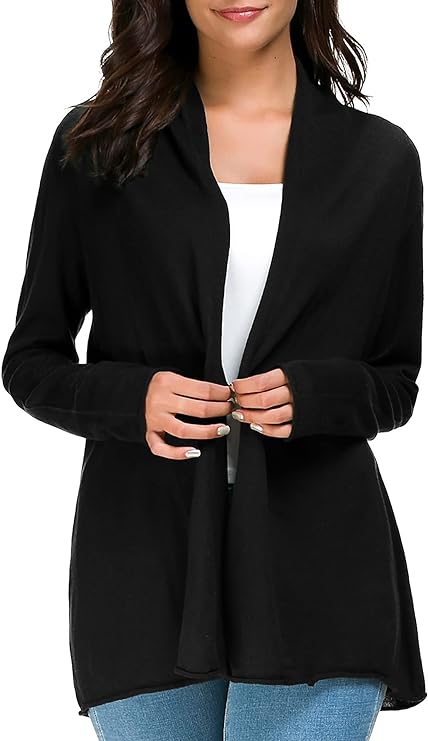 Women's Long Sleeve Open Front Casual Thin Cardigan