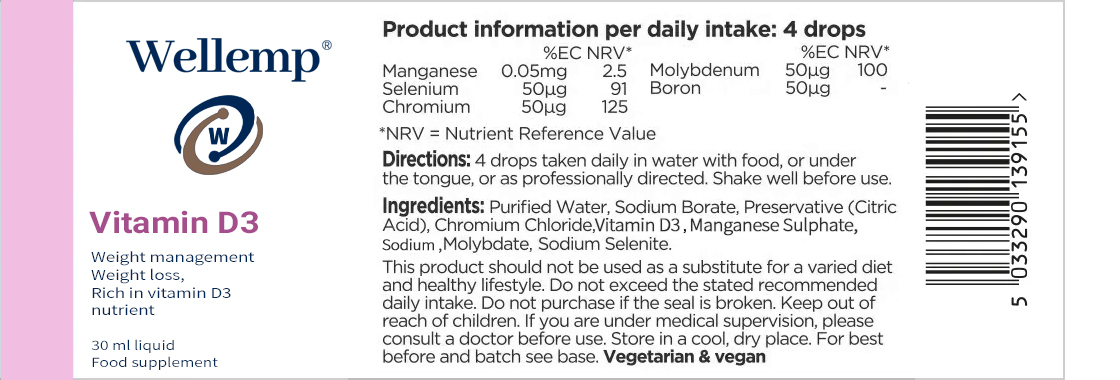Wellemp® Vitamin D3 400iu 15ml