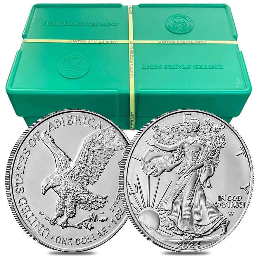 🔥LAST DAY DISCOUNT🔥2021-2024 AMERICAN SILVER EAGLE COINS BRILLIANT UNCIRCULATED