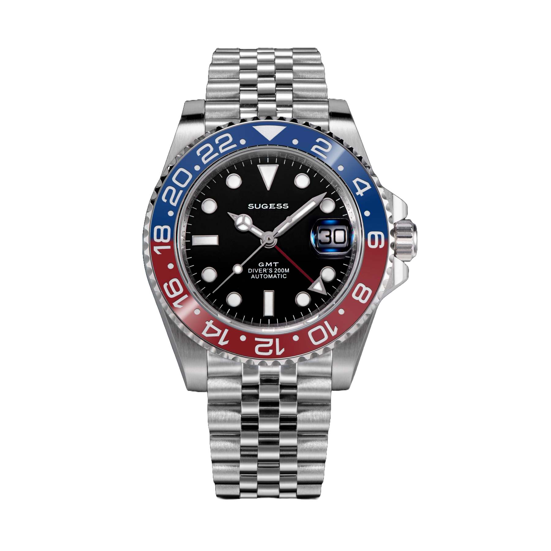 GMT DIVER'S SU126710BLRO V2 Red & Blue Bezel-TIME.SHOP