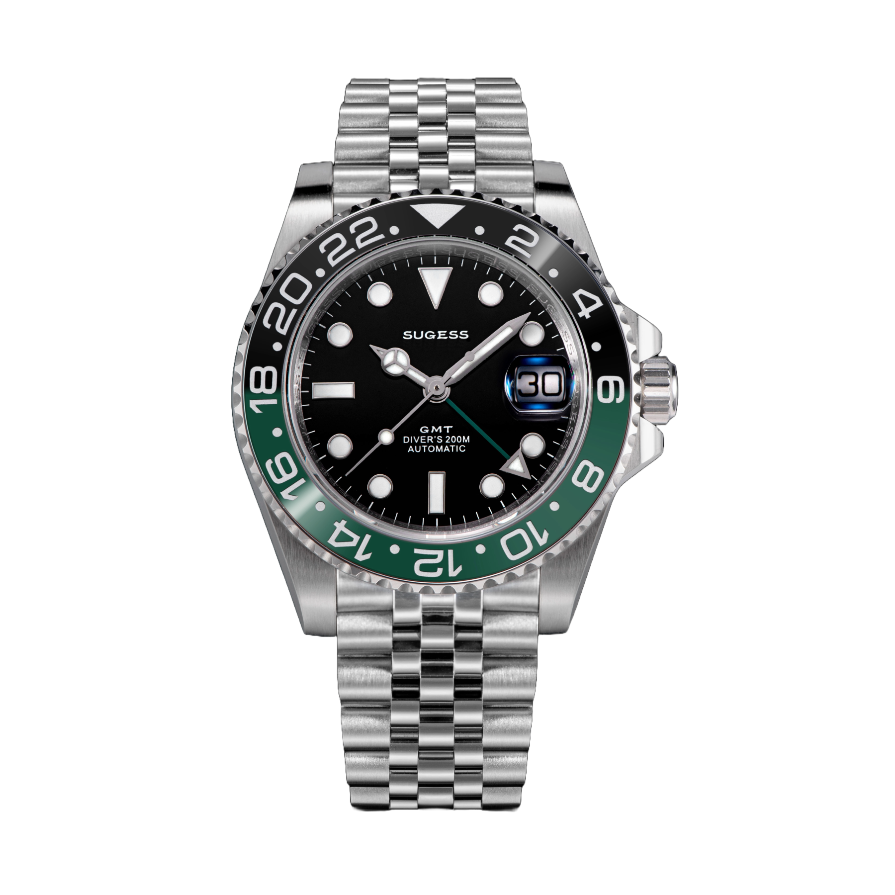 GMT DIVER'S SG116710LN Green Black Bezel Jubilee Bracelet-TIME.SHOP