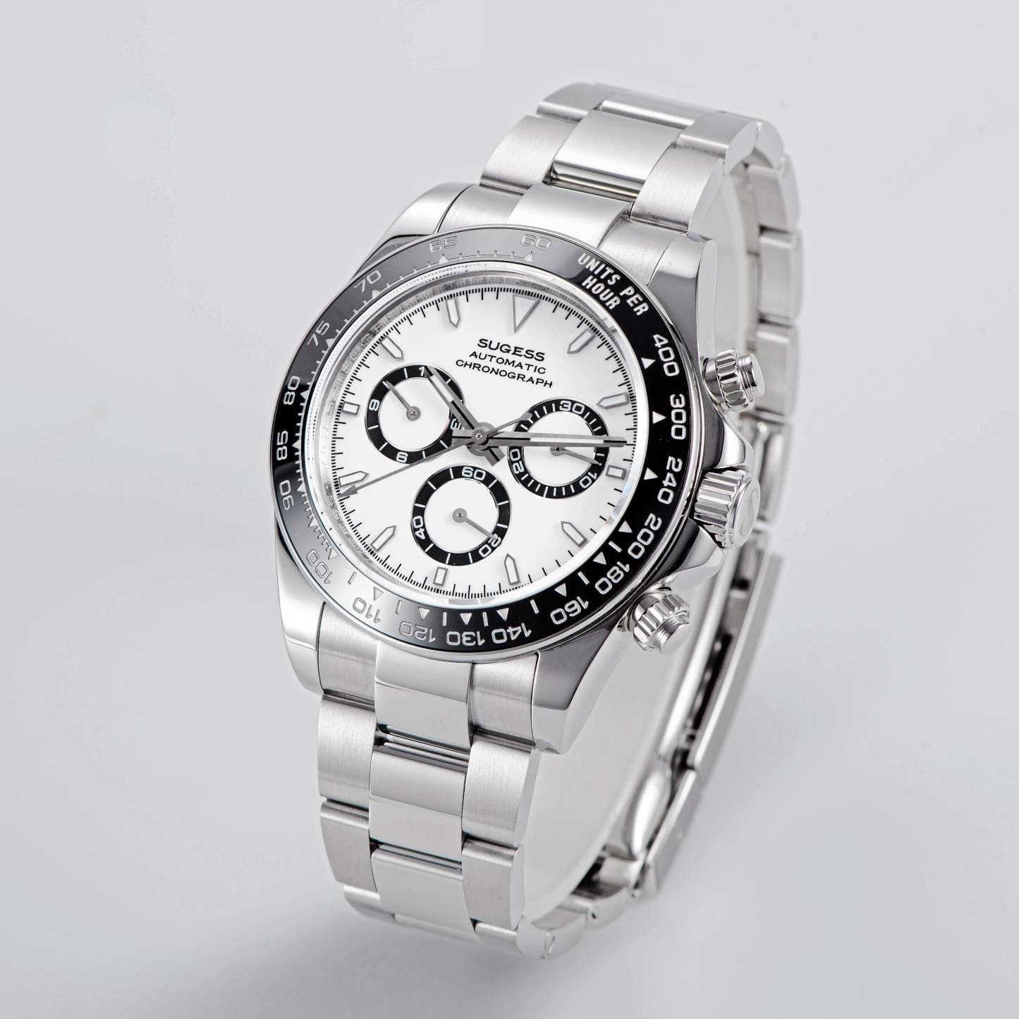 Automatic Chronograph S418-2.003 Panda Dial Ceramic Bezel Professional-TIME.SHOP