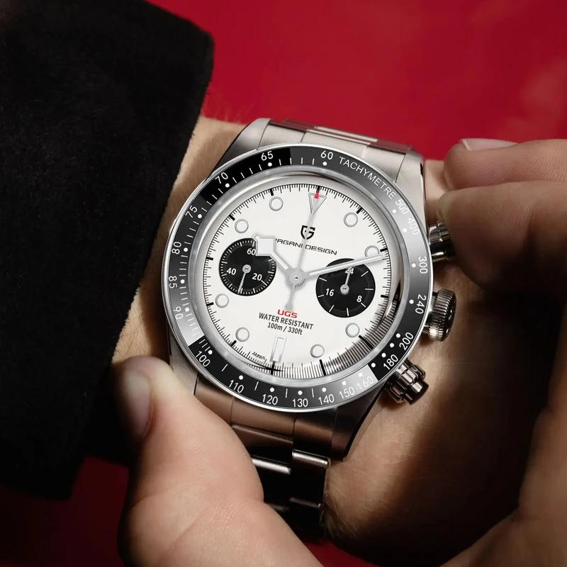 PAGANI DESIGN 2023 New BB Panda Retor Top Luxury Quartz Watch For Men Sport Chronograph AR Sapphire Glass Men's watch