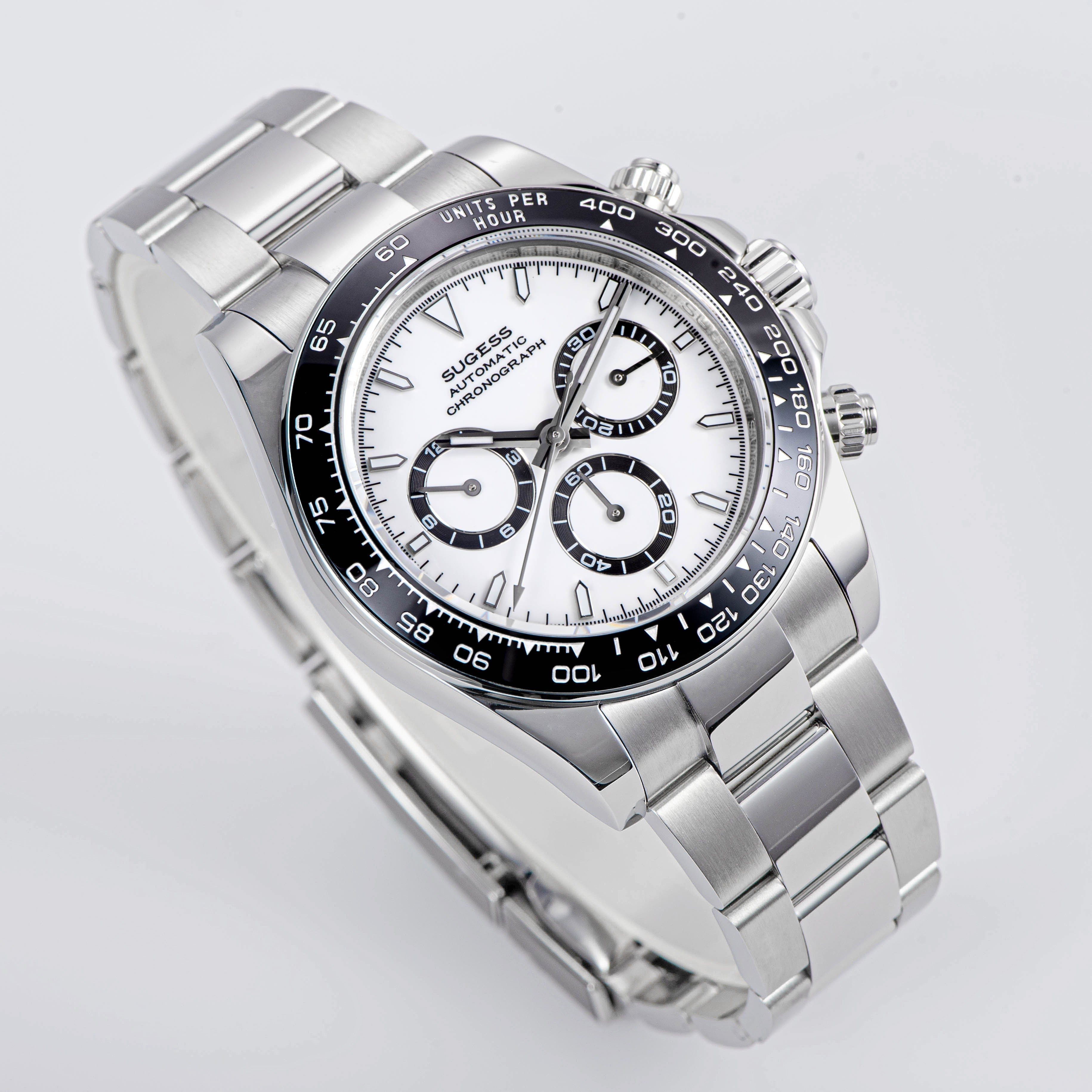 Automatic Chronograph S418-2.003 Panda Dial Ceramic Bezel Professional-TIME.SHOP