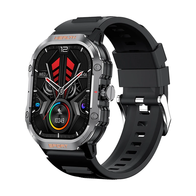 MELANDA 2.01" AMOLED Screen Bluetooth Call Smart Watch Men Outdoor Sports Tracker Health Monitor Smart Watch For Android ios-TIME.SHOP-watches shop