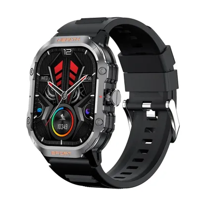 MELANDA 2.01" AMOLED Screen Bluetooth Call Smart Watch Men Outdoor Sports Tracker Health Monitor Smart Watch For Android ios-TIME.SHOP-watches shop