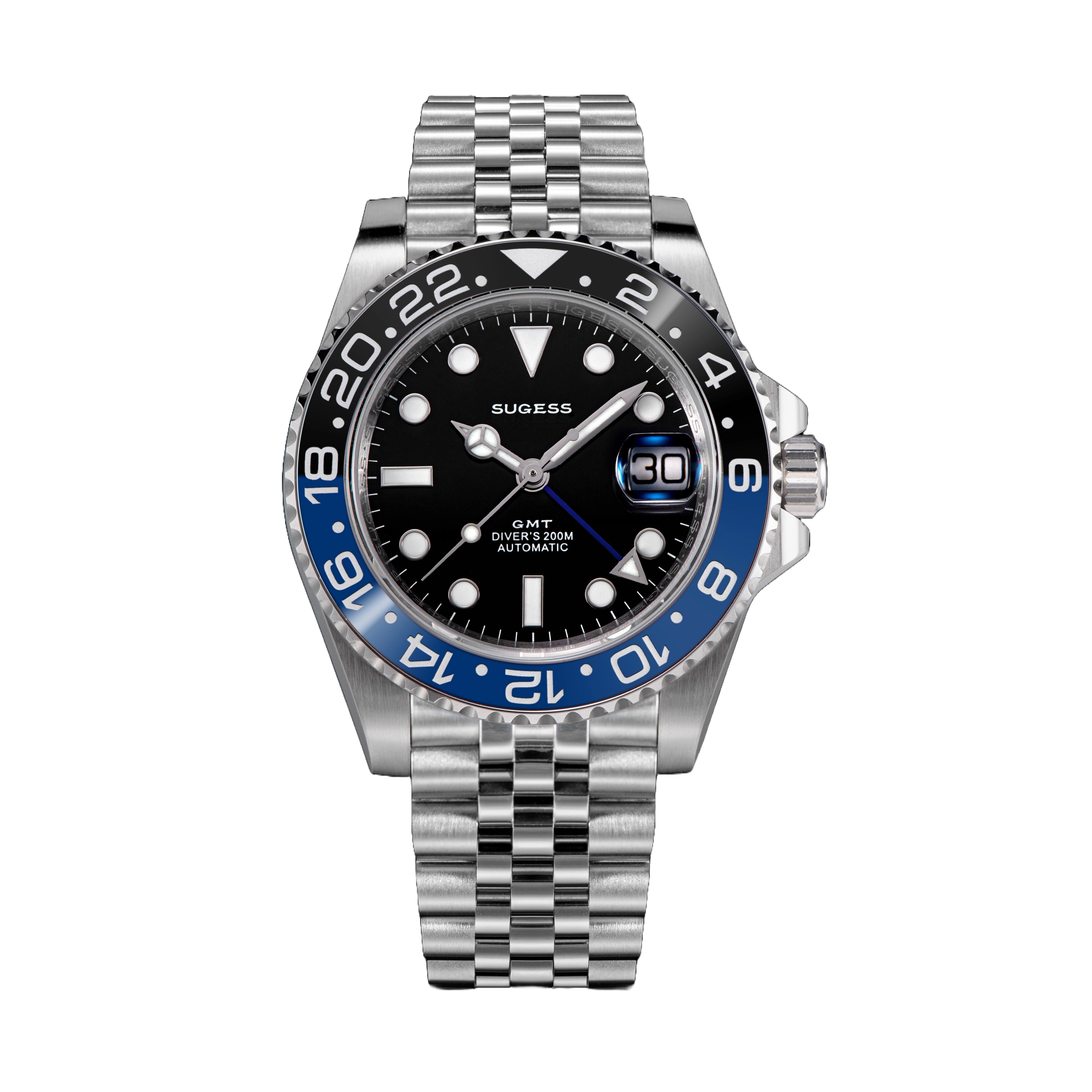 GMT DIVER'S SG126710BLNR Blue & Black Bezel Jubilee Bracelet-TIME.SHOP