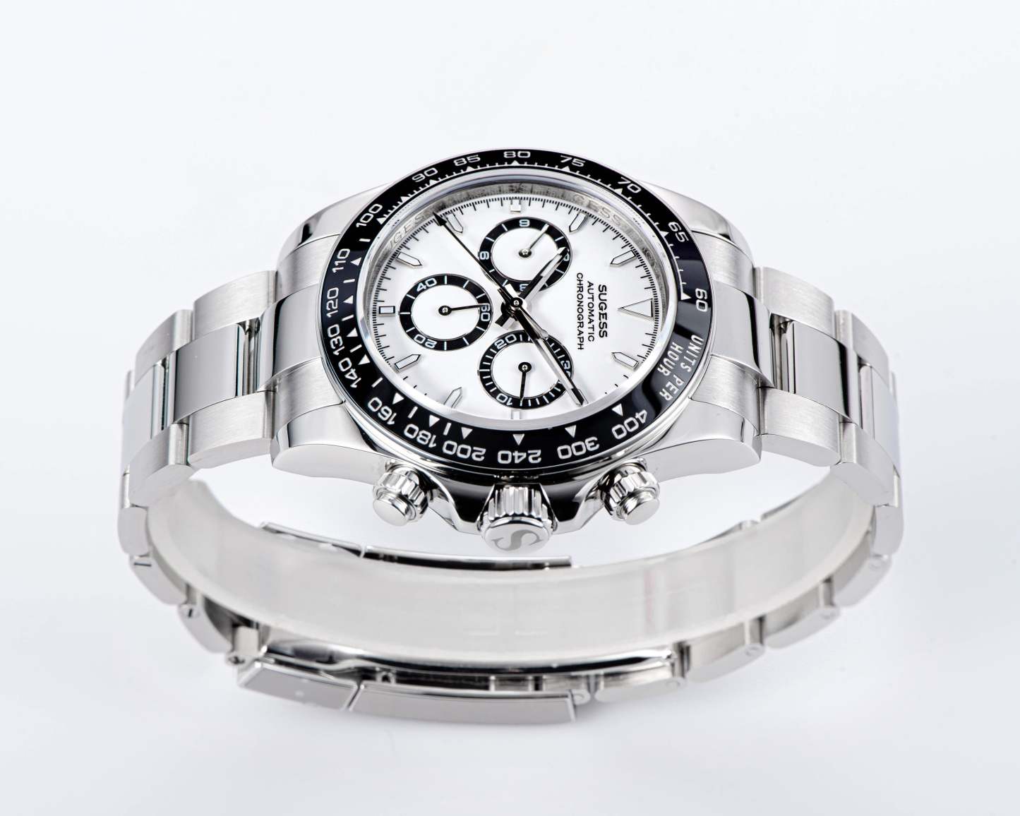 Automatic Chronograph S418-2.003 Panda Dial Ceramic Bezel Professional-TIME.SHOP