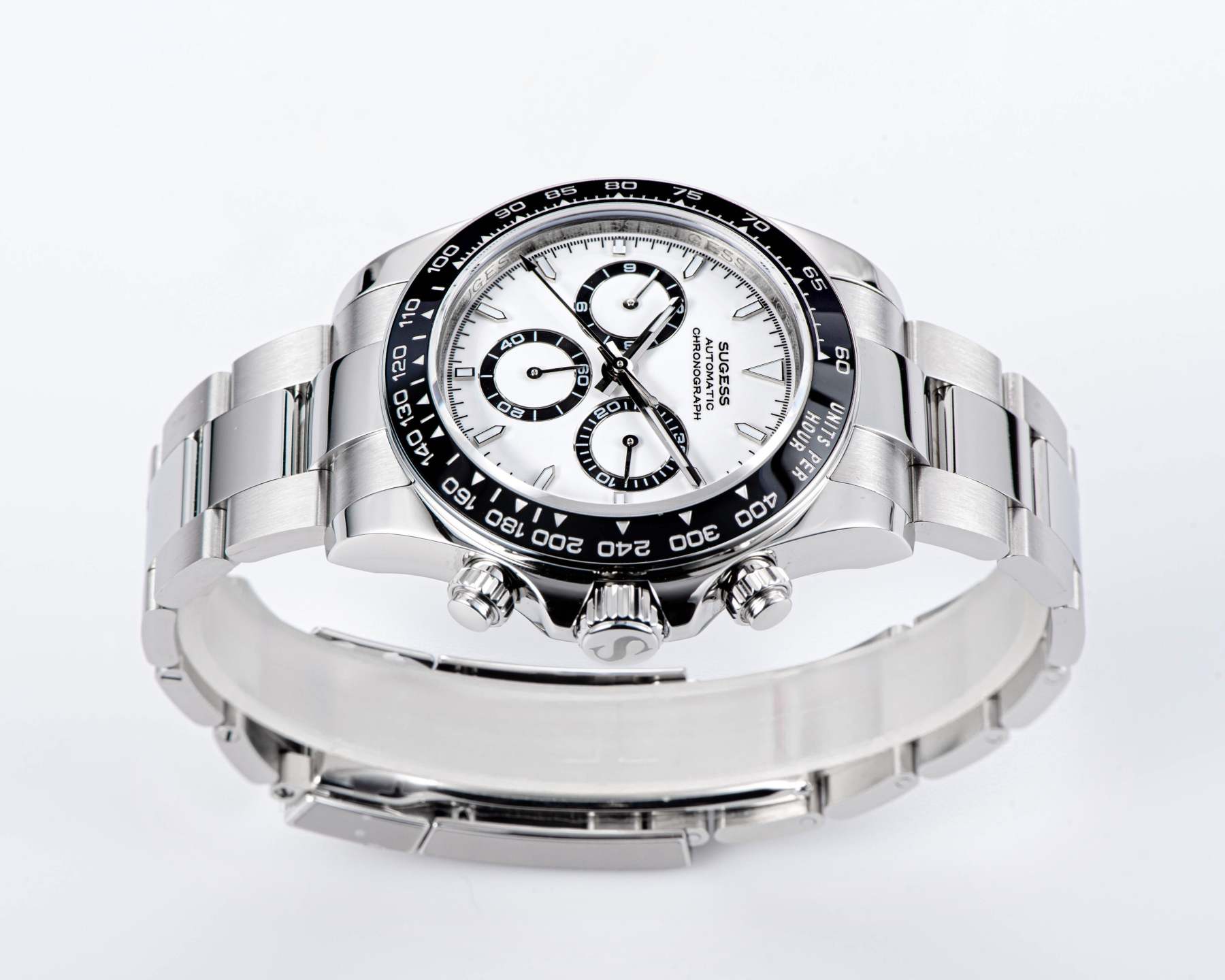 Automatic Chronograph S418-2.003 Panda Dial Ceramic Bezel Professional-TIME.SHOP