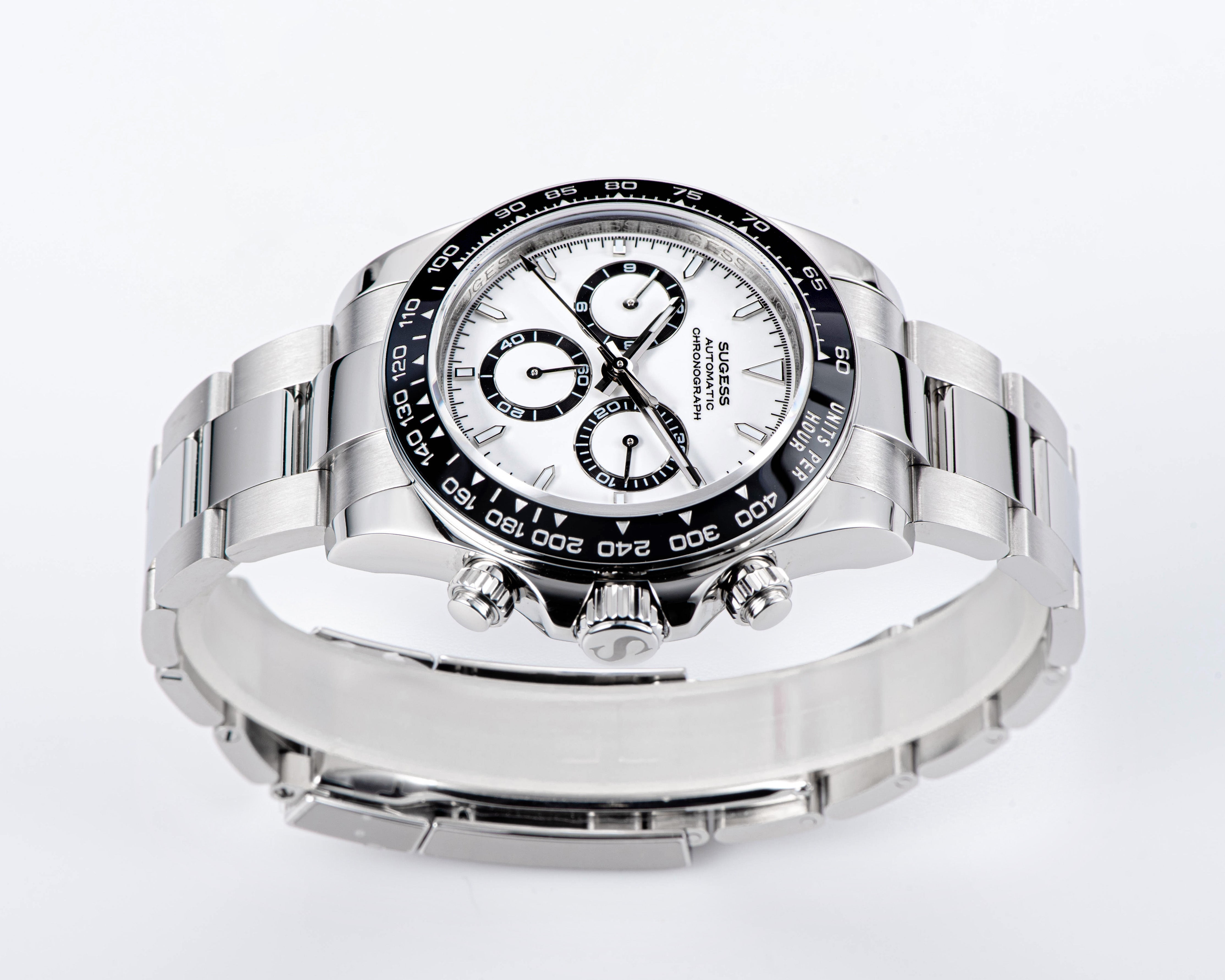 Automatic Chronograph S418-2.001 White Dial Stainless Steel Bezel Professional-TIME.SHOP