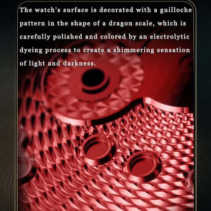 2024 Green Enamel Dragon Scale 999 Gold Pearl Automata Watch Limited Edition 200PCS Lucky Harvey